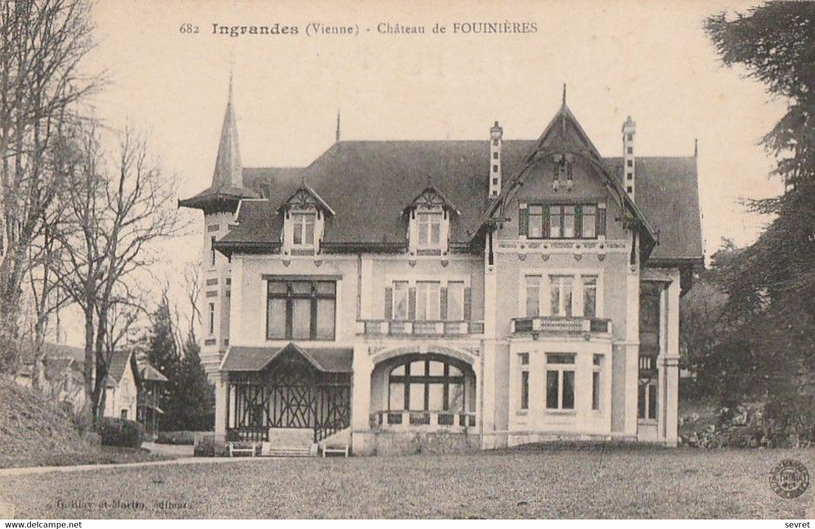 INGRANDES. - Château De FOUINIERES. Beau Cliché - Ingrandes