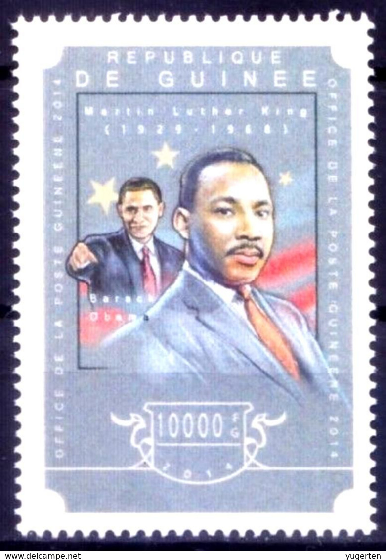 GUINEA 2016 - 1v - MNH - Martin Luther King -  Obama - Nobel Prize - Peace - Racism - Frieden Paix - Paz - Pace - Vrede - Martin Luther King