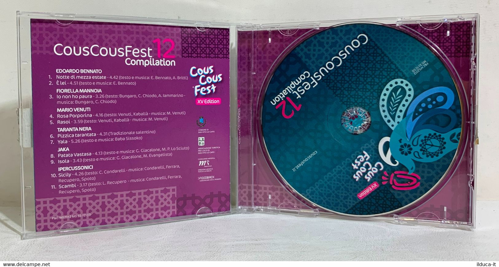 I103913 CD - Cous Cous Fest 12 Compilation (Bennato Mannoia Jaka Venuti) - Compilaties