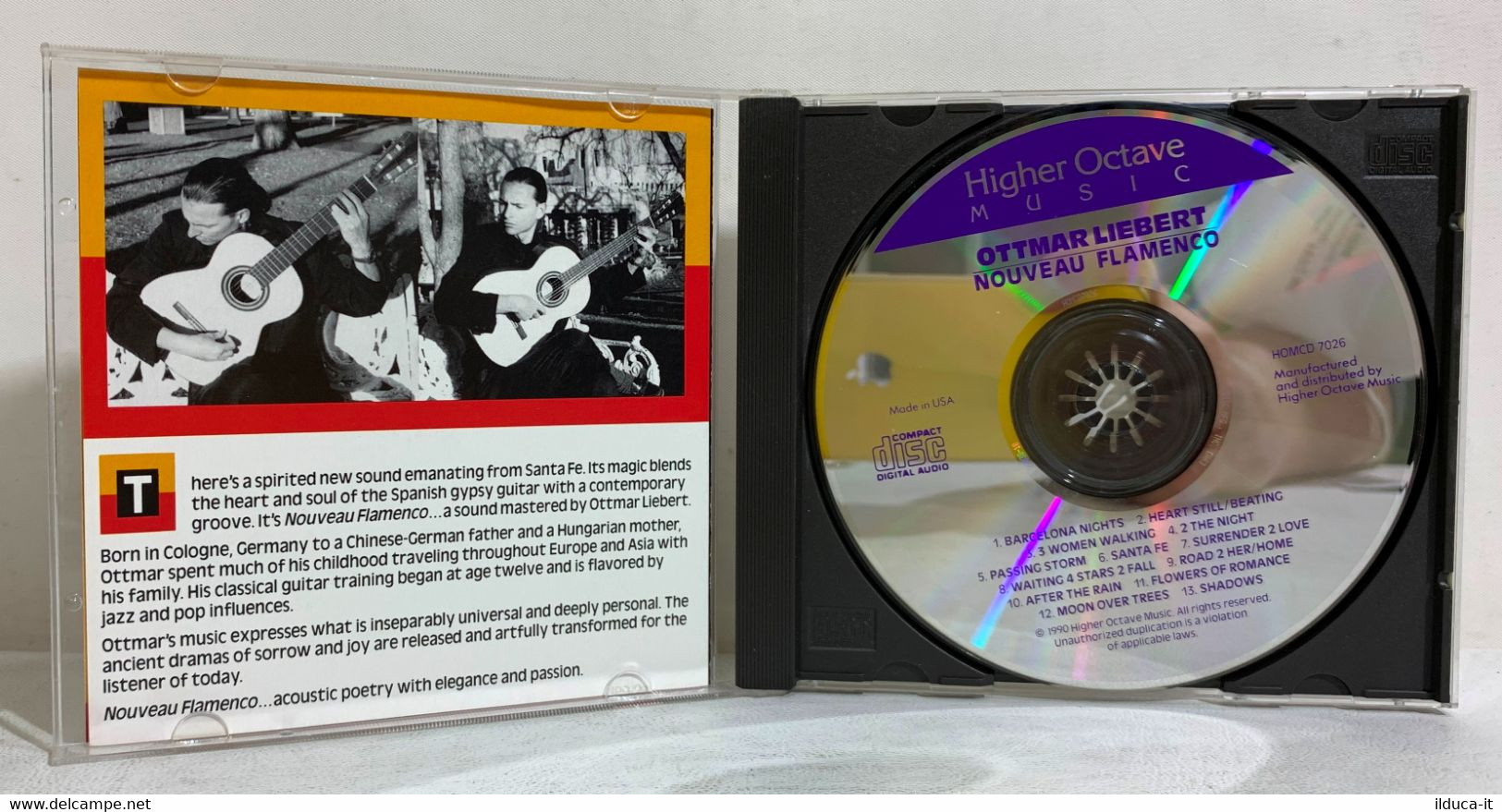 I103922 CD - Ottmar Liebert - Nouveau Flamenco - Higher Octave Music 1990 - Música Del Mundo
