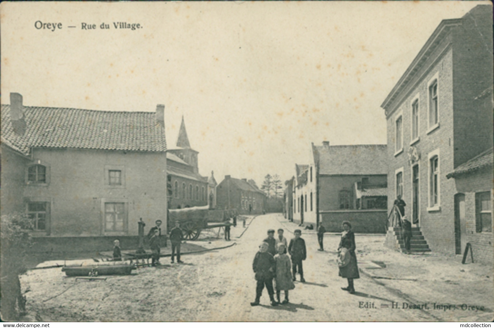 BE OREYE / Rue Du Village / CARTE ANIMEE - Oreye