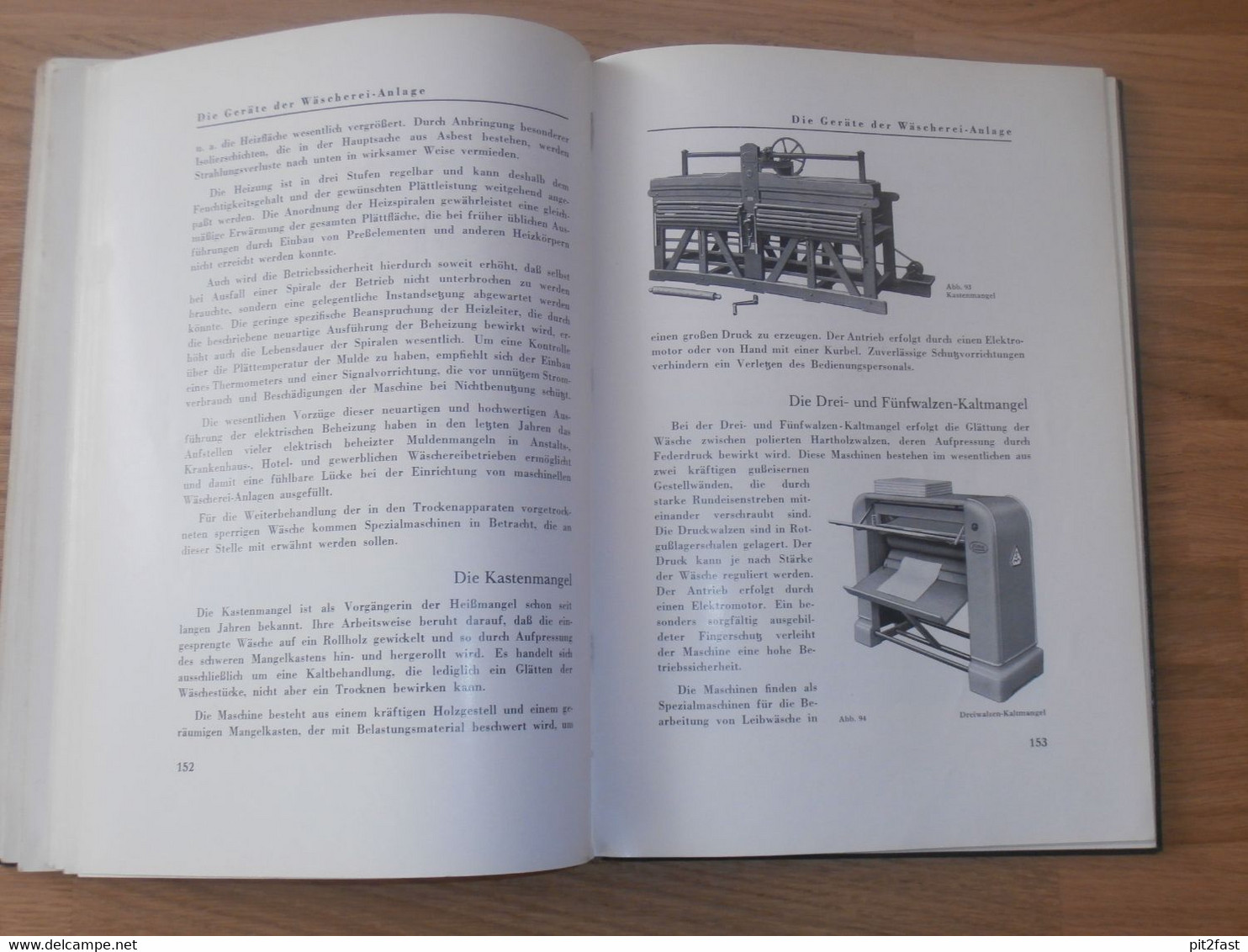 Die Technik der Wäscherei , 1939 , Vosswerke Sarstedt b. Hannover , Fachbuch , Buch , Voss !!!