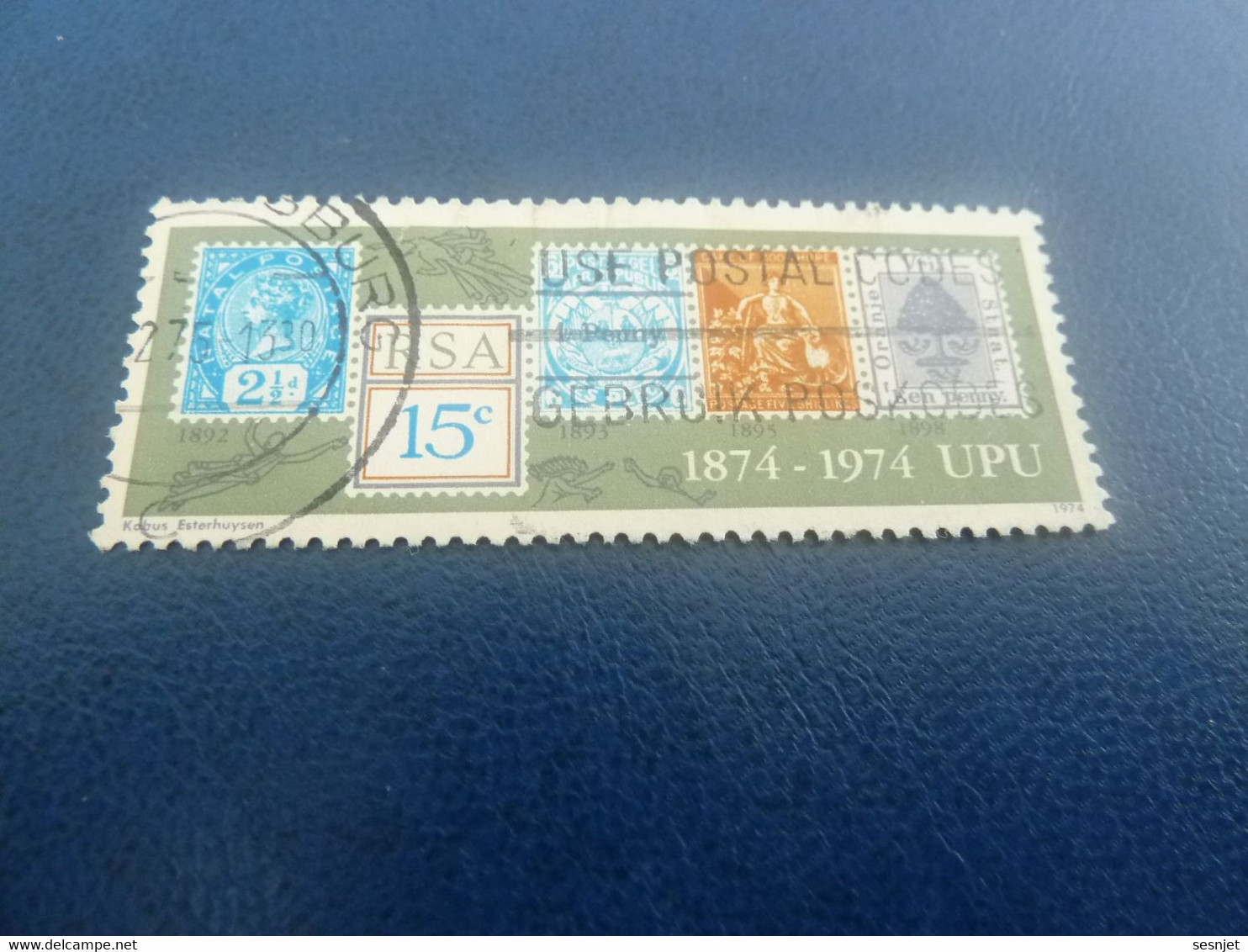 Rsa - 1874-1974 - Upu - 15 C. - Multicolore - Oblitéré - Année 1974 - - Used Stamps