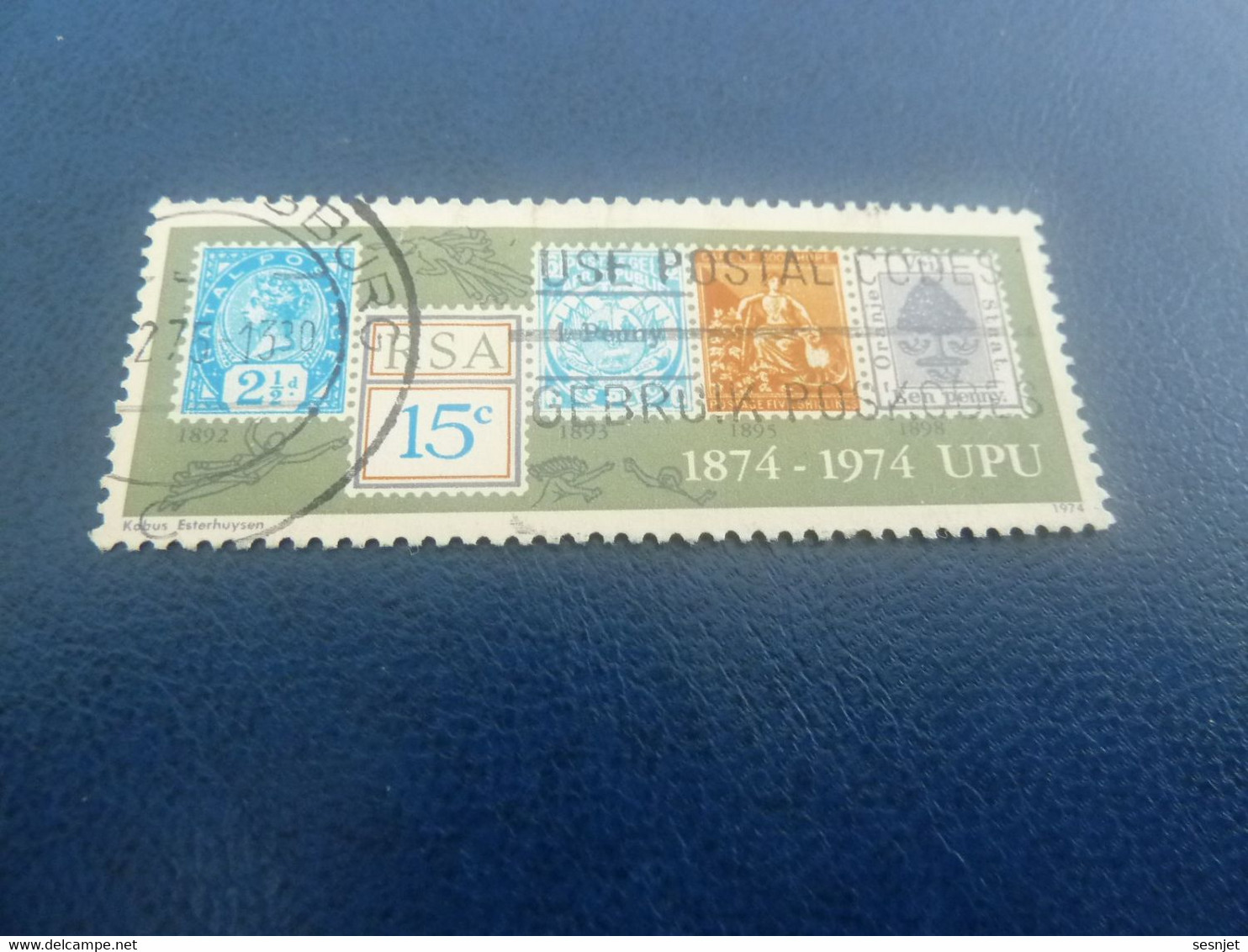 Rsa - 1874-1974 - Upu - 15 C. - Multicolore - Oblitéré - Année 1974 - - Oblitérés