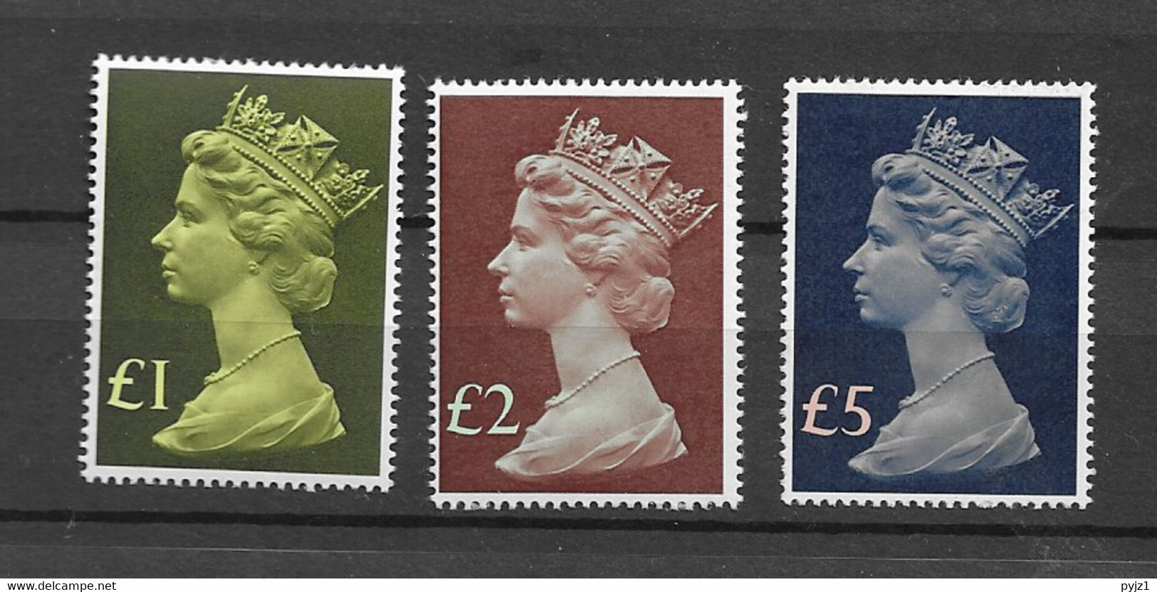 1977 MNH GB, UK, Machin High Values Mi 732-4, Postfris - Ongebruikt