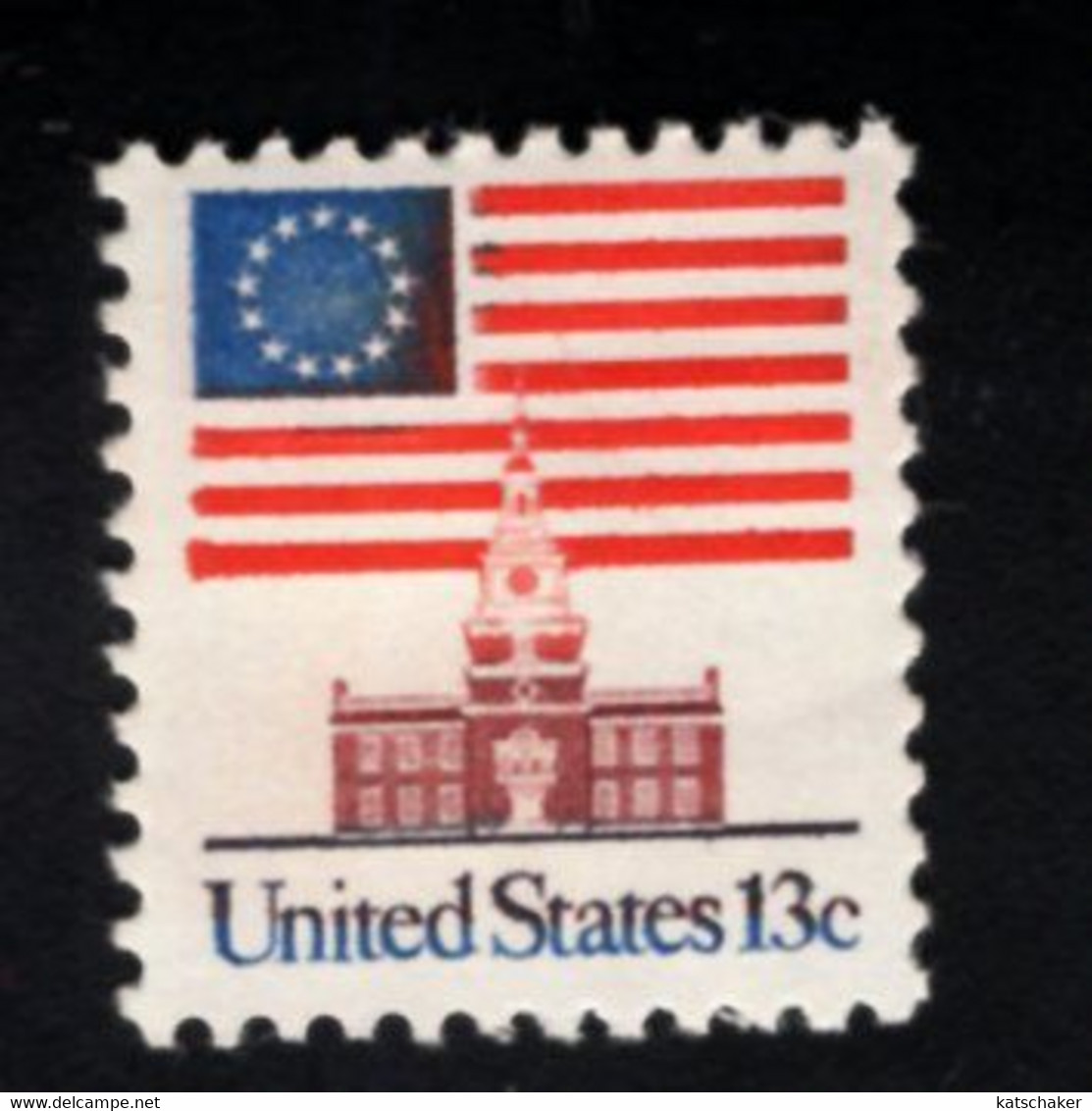 209006090 1975 (XX) SCOTT 1622 POSTFRIS MINT NEVER HINGED  13 Star Flag Over Independence Hall - Ungebraucht