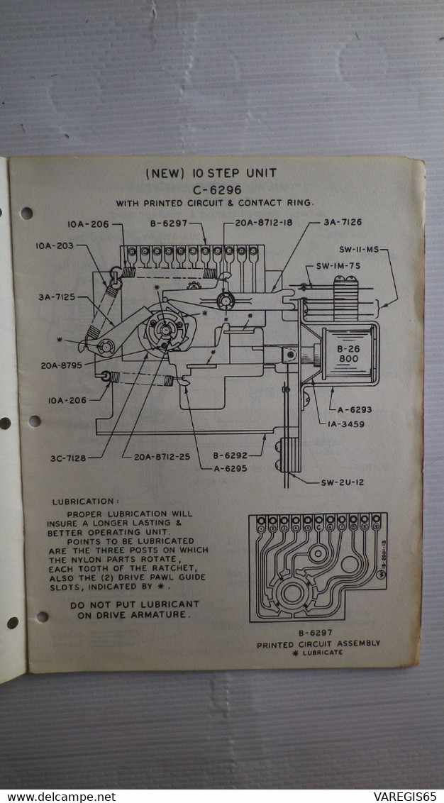 PART CATALOG - WILLIAMS 1963 - BASE BALL , BOWLING , FIVE BALL PIN , GUN TYPE , HORSE,POOL , ROADRACER - AVEC SUPPLEMENT