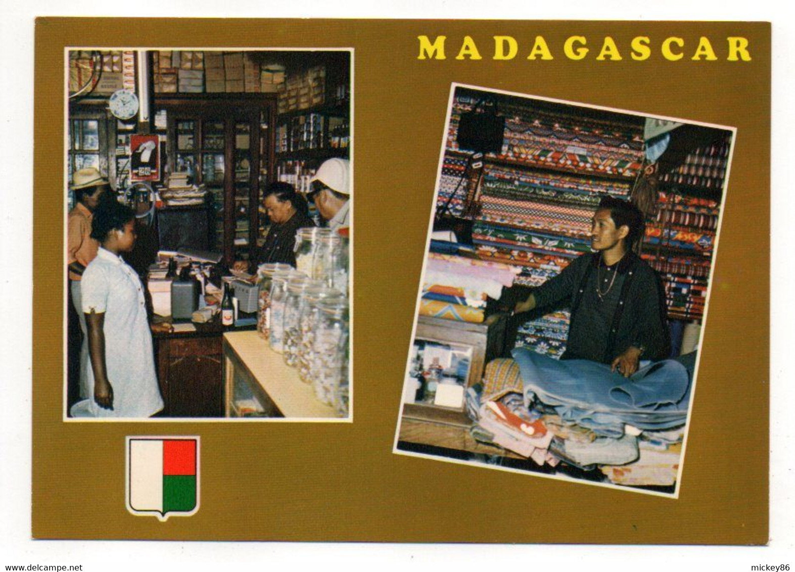 MADAGASCAR-- Commerçants Chinois  ...Multivues ( Animation ,blason....).......... à Saisir - Madagascar