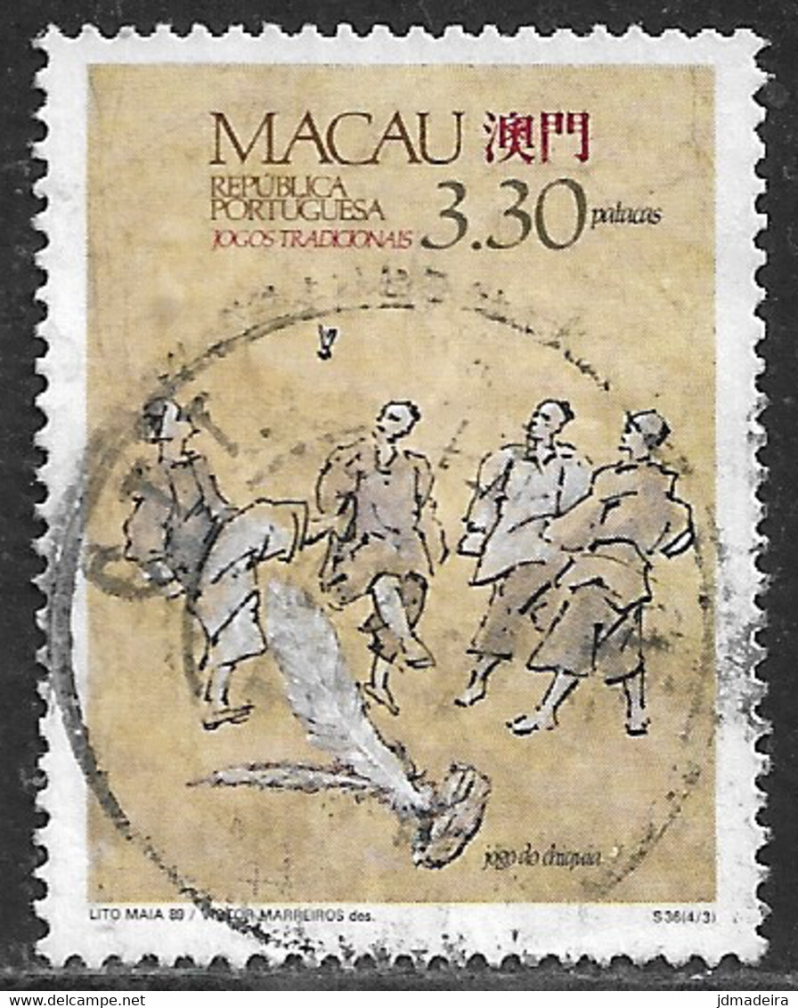 Macau Macao – 1989 Traditional Games 3,30 Patacas Used Stamp - Used Stamps