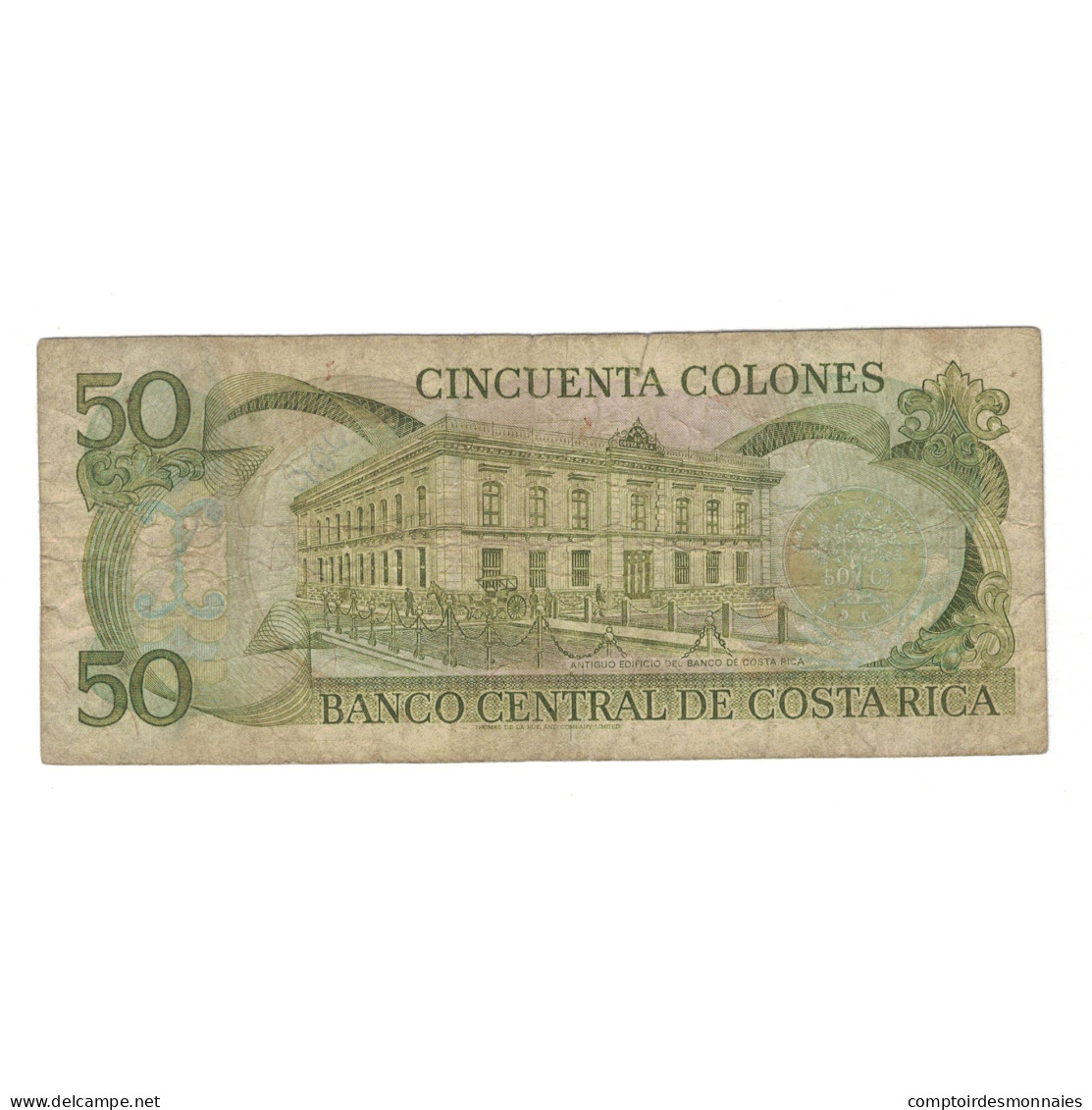 Billet, Costa Rica, 50 Colones, 1993, 1993-06-02, KM:257a, B - Costa Rica