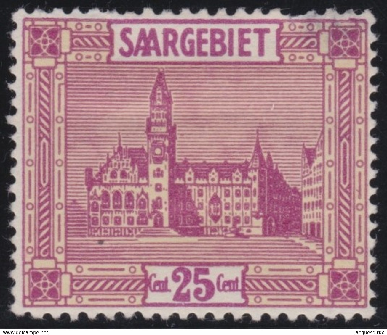 Saar   .    Michel    .    89      .   *    .    Ungebraucht Mit Gummi Und Falz  .   /   .   Mint-Hinged - Unused Stamps