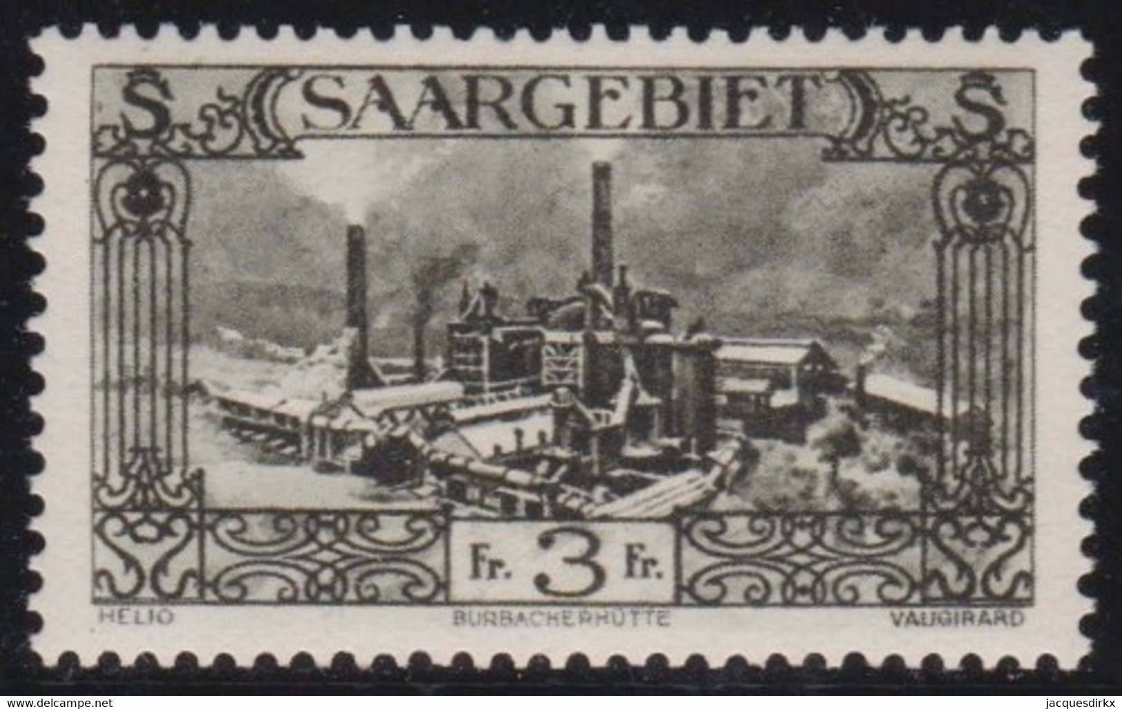 Saar   .    Michel    .    120      .   **    .    Postfrisch    .   /   .   MNH - Unused Stamps