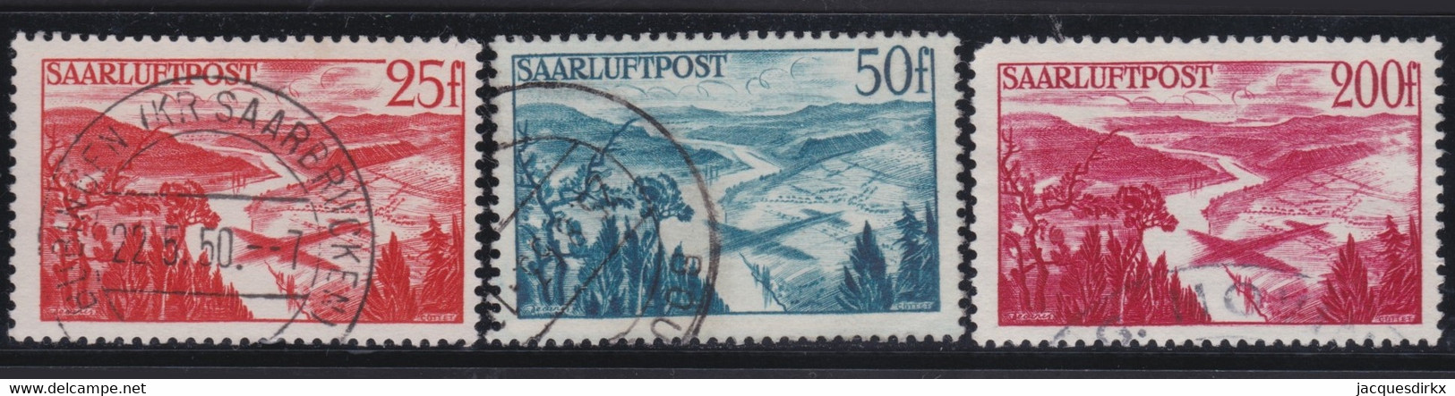 Saar   .    Michel    .   252/254       .     O      .    Gestempelt    .   /   .   Cancelled - Used Stamps