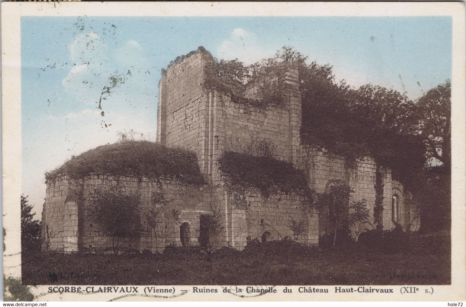86 - Scorbé-Clairvaux (Vienne) - Ruines De La Chapelle Du Château Haut-Clairvaux - Scorbe Clairvaux