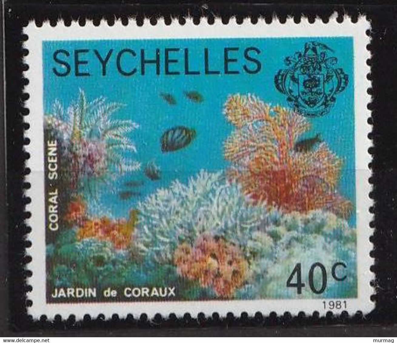 SEYCHELLES - Faune, Jardin De Coraux, Chauve-souris, Tortue - 1981 - MNH - Seychelles (1976-...)