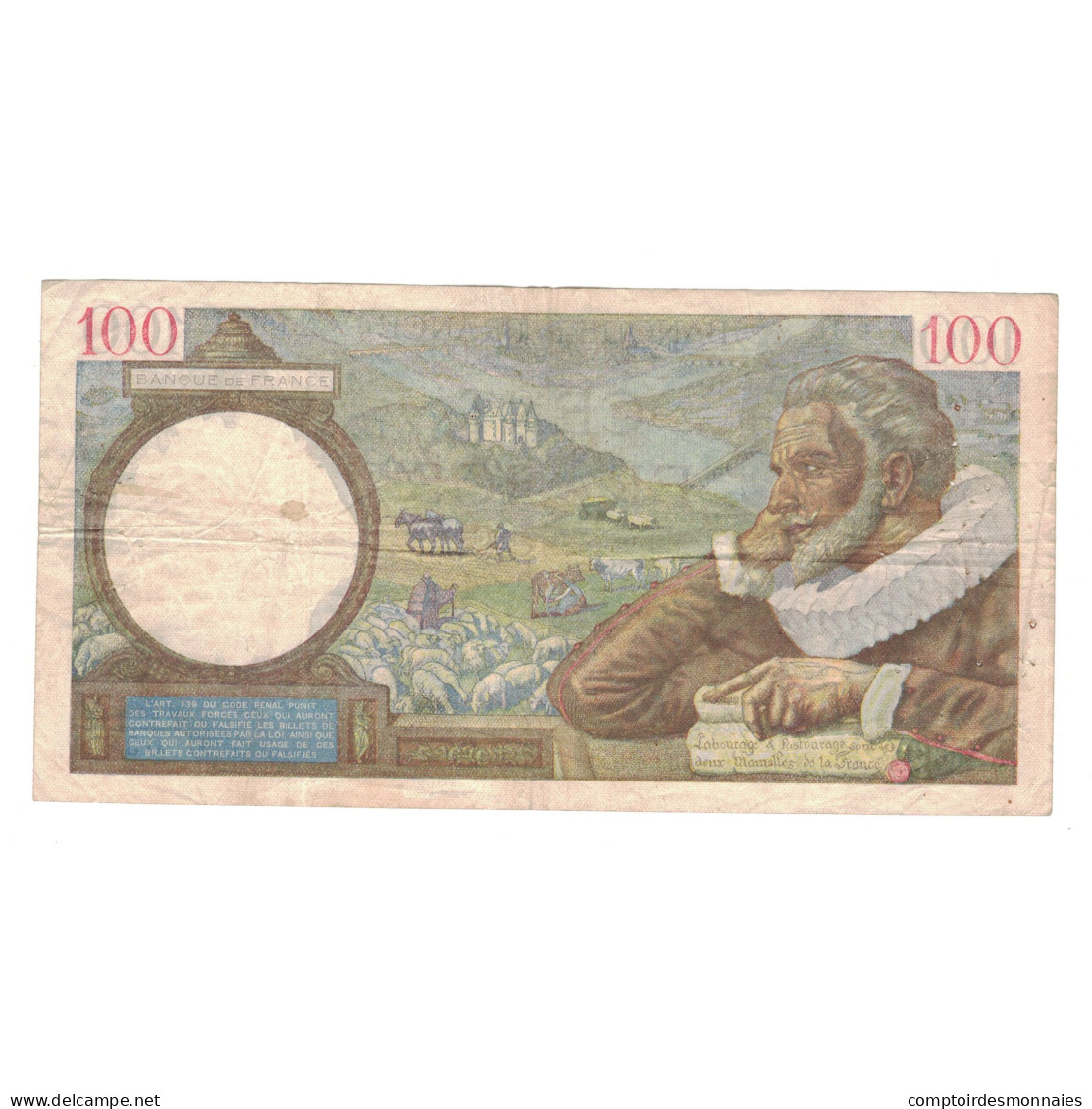 France, 100 Francs, Sully, 1940, N.16661, TB+, Fayette:26.41, KM:94 - 100 F 1939-1942 ''Sully''