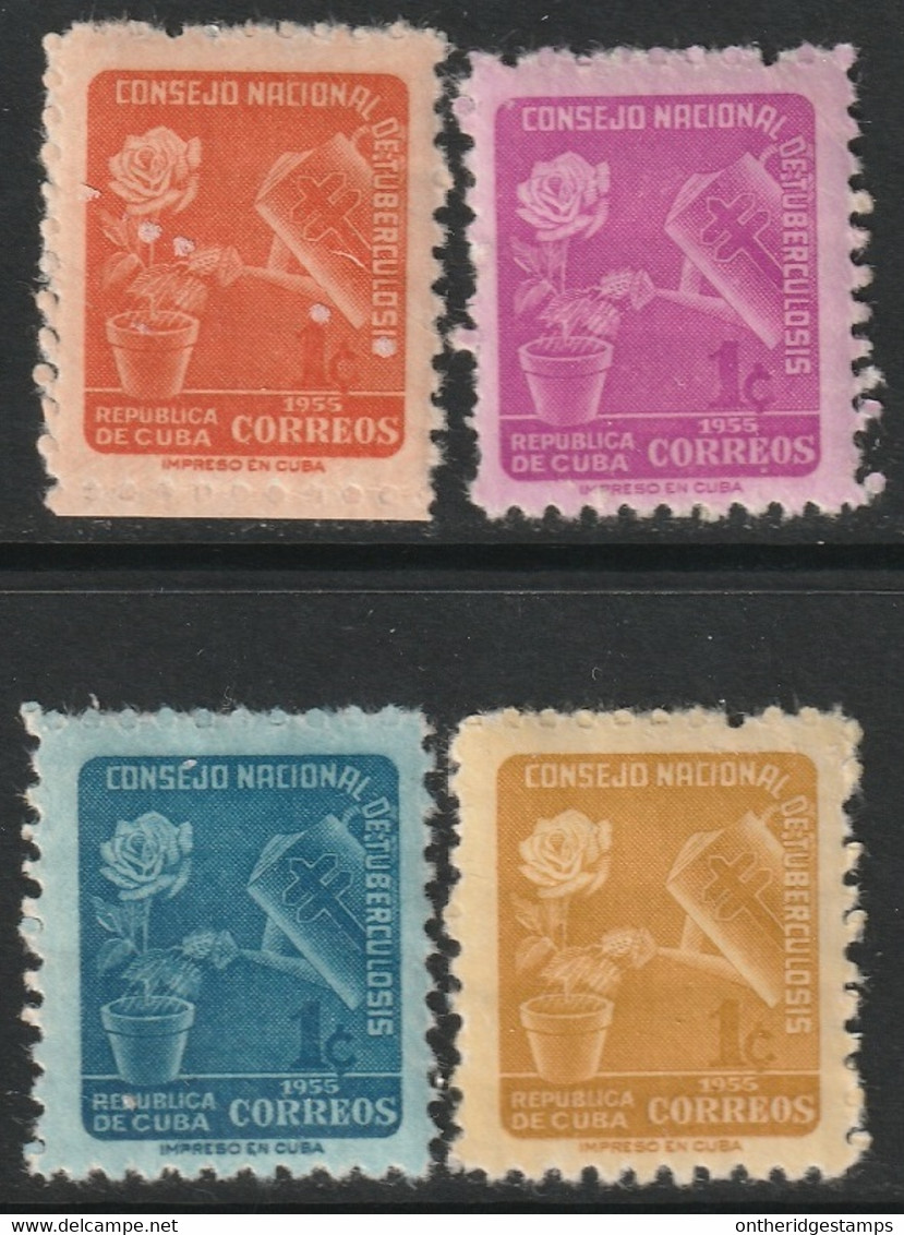 Cuba 1955 Sc RA26-9 Yt Bienfaisance 24-7 Postage Tax Set MNH** - Wohlfahrtsmarken