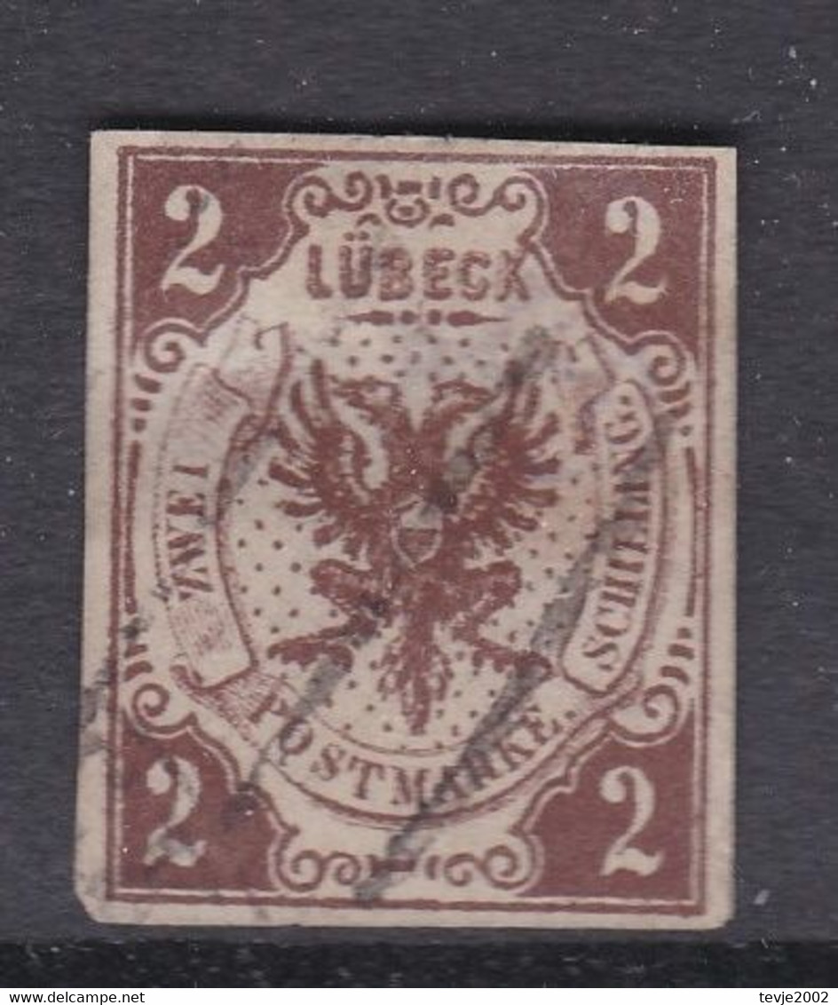 Lübeck 1859 - Mi.Nr. 3 - Gestempelt Used - Geprüft - Lubeck