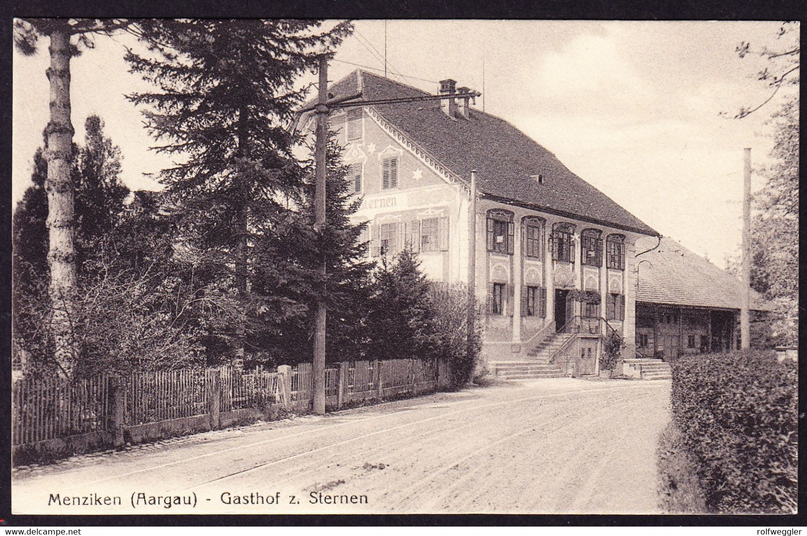 Um 1920 Ungelaufene AK: Gasthof Zum Sternen In Menziken. - Menziken