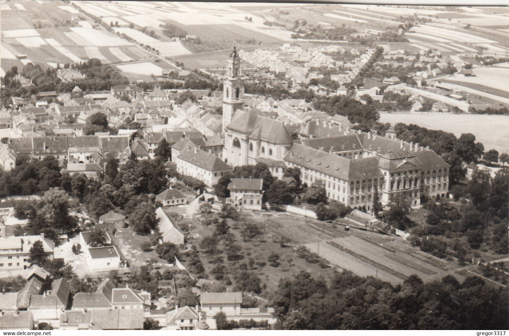 A9101) HERZOGENBURG - NÖ - Tolle Alte S/W LUFTBILD Ansicht - Herzogenburg