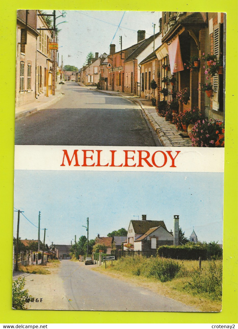 45 MELLEROY Vers Amilly Montargis Chateaurenard En 2 Vues Renault 4L ? Et R5 VOIR DOS - Amilly