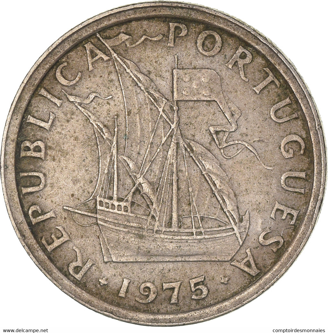 Monnaie, Portugal, 2-1/2 Escudos, 1975 - Portugal