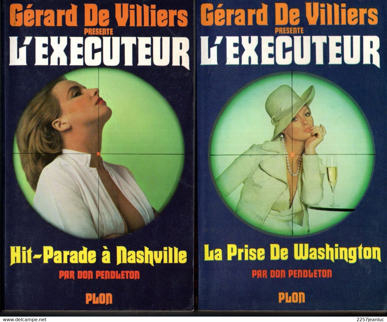 4 Romans - De Gérard De Villiers  Présente L ' Executeur N 13 . 32 . 41 Et 61-  Editions Plon Hunter - Schwarzer Roman