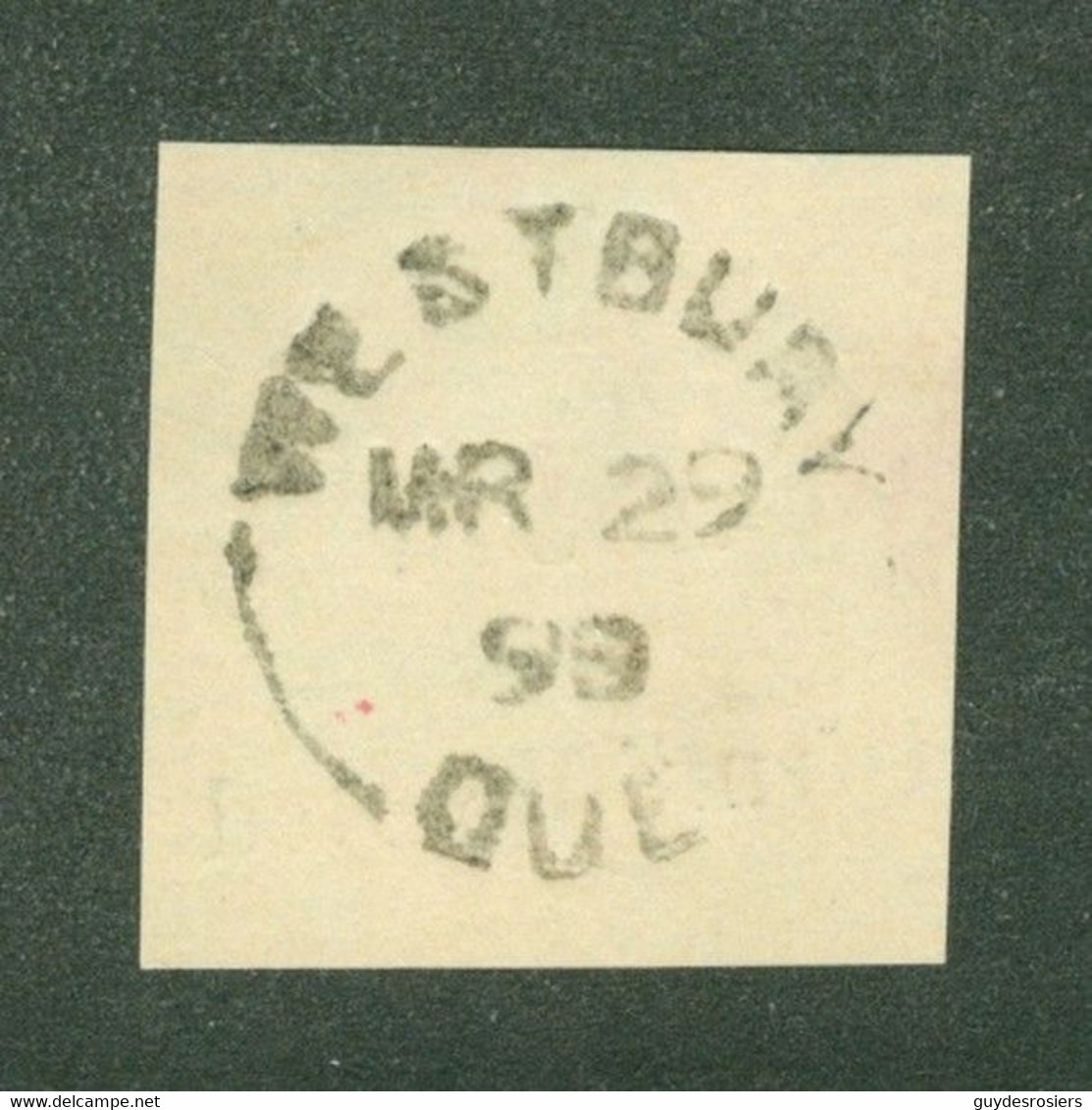 RARE Oblitération De WESTBURY 1898  Que RARE Cancel; Sur Papier / On Paper (8211) - Otros & Sin Clasificación