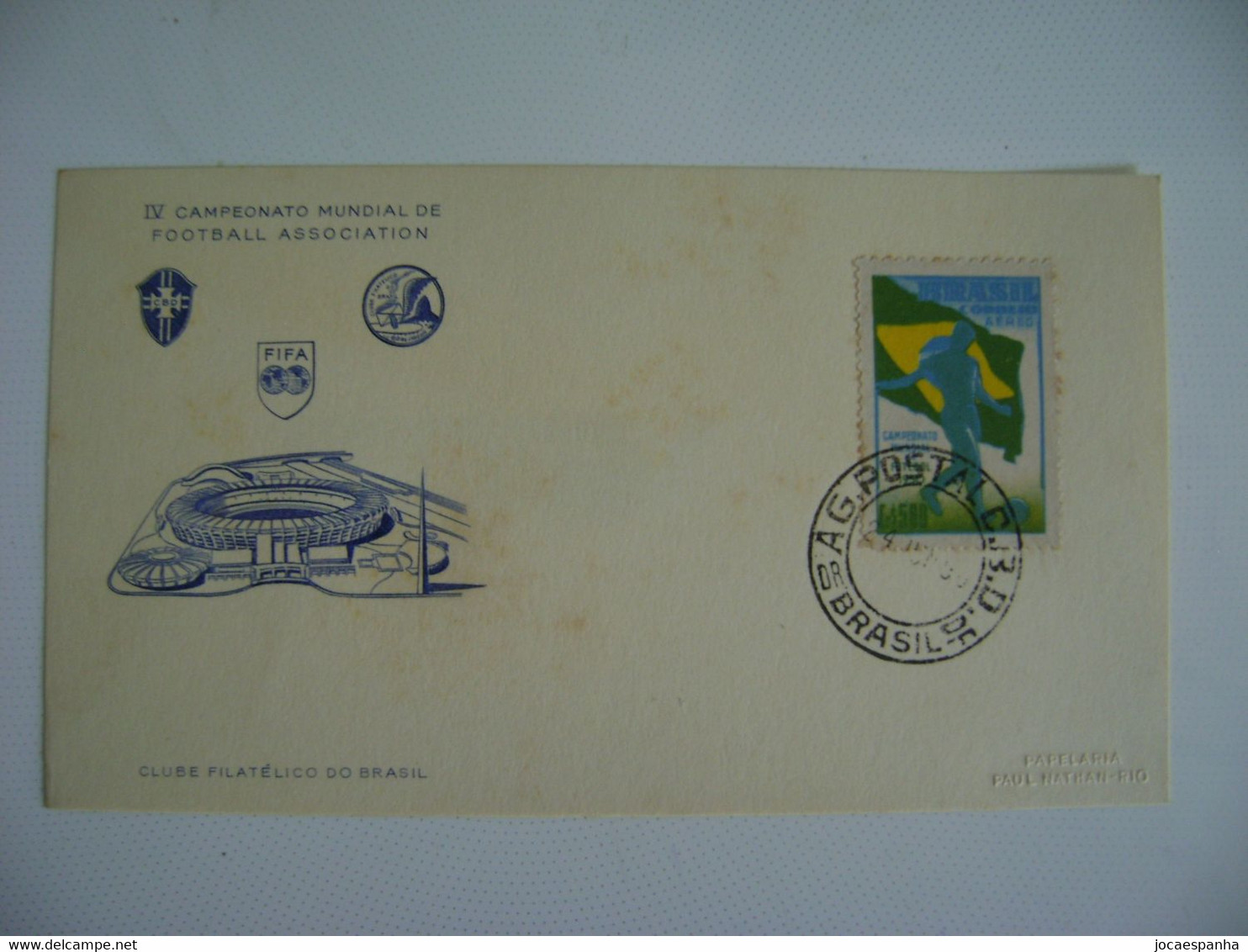 BRAZIL - SHEET IV WORLD FOOTBALL / SOCCER CHAMPIONSHIP IN 24/06/1950 IN THE STATE - 1950 – Brasil