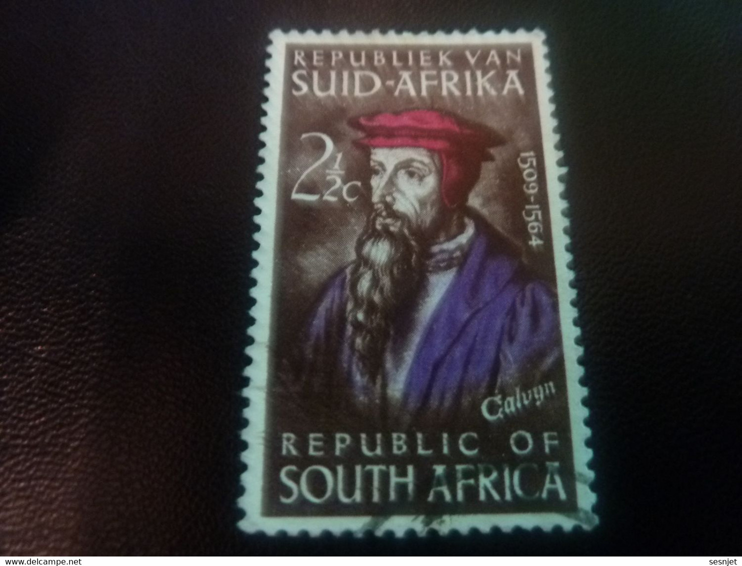 Republiek Van Suid-Africa - Calvyn (1509-1564) - 2 1/2 C. - Multicolore - Oblitéré - Année 1968 - - Oblitérés
