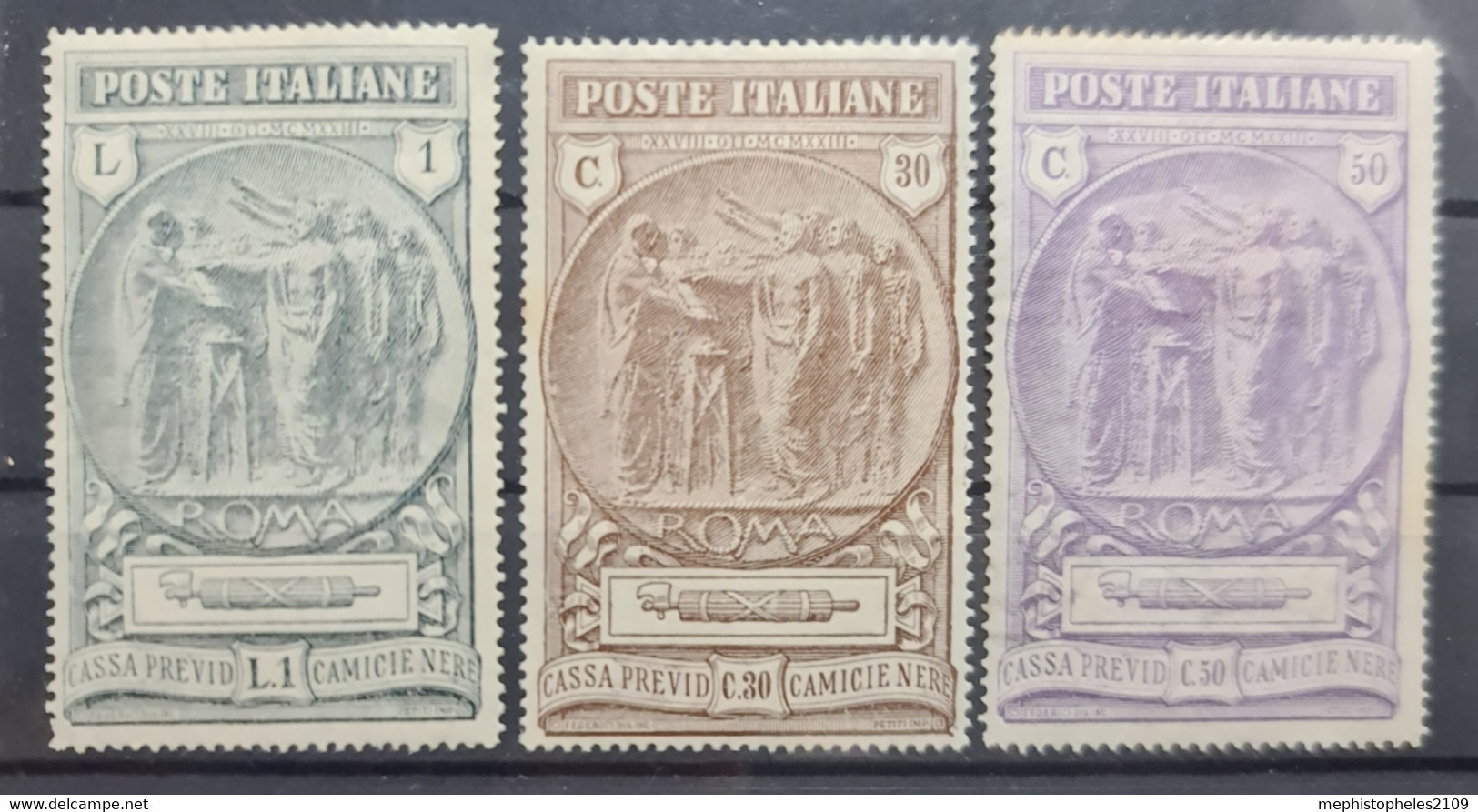 ITALY / ITALIA 1923 - MLH - Sc# B17-B19 - Mint/hinged