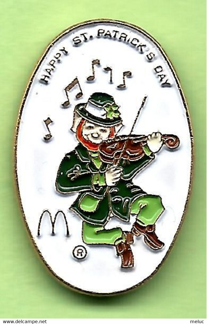 Pin's Mac Do McDonald's Happy St. Patrick's Day Lutin Violon - 2F16 - McDonald's