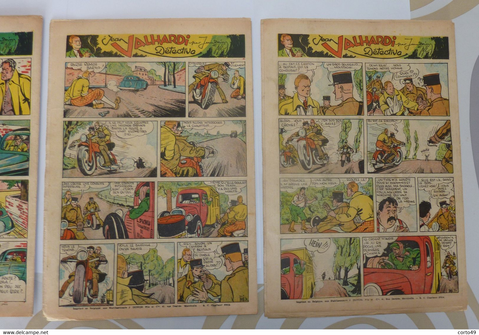 3 "JOURNAL DE SPIROU " CINQUIEME ANNEE - Les N° 17,18 Du 23 Et 30 Avril Et 19 Du 7 Mai1942 -- 12 Pages !!! 5 Scans ! - Spirou Magazine