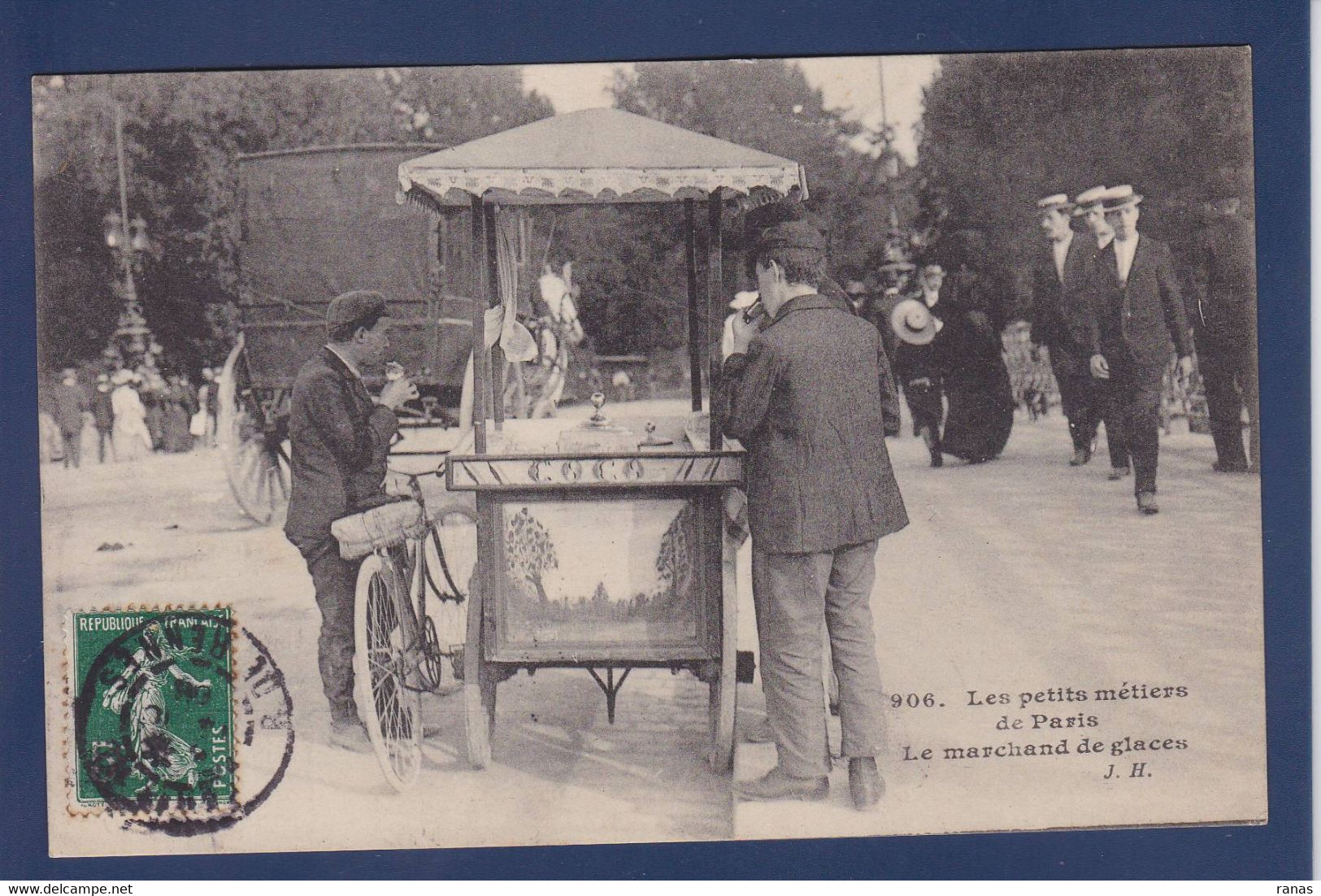 CPA [75] Paris > Petits Métiers à Paris JH Circulé Ice Marchand De Glaces - Artigianato Di Parigi