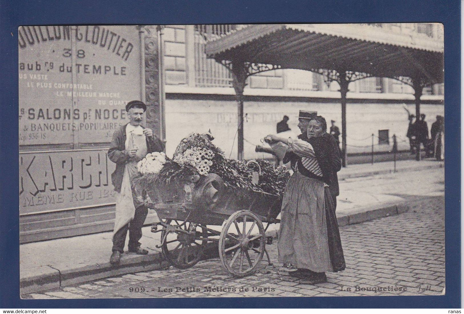 CPA [75] Paris > Petits Métiers à Paris JH Circulé Ice La Bouquetière - Straßenhandel Und Kleingewerbe