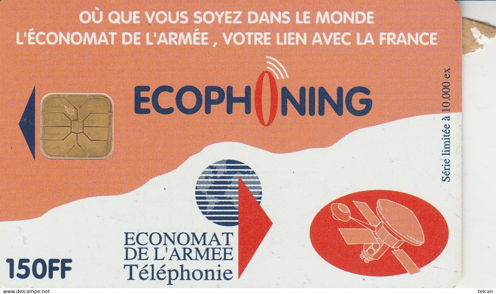 ECOPHONING  Satellite ORANGE Luxe -  Cartes à Usage Militaire