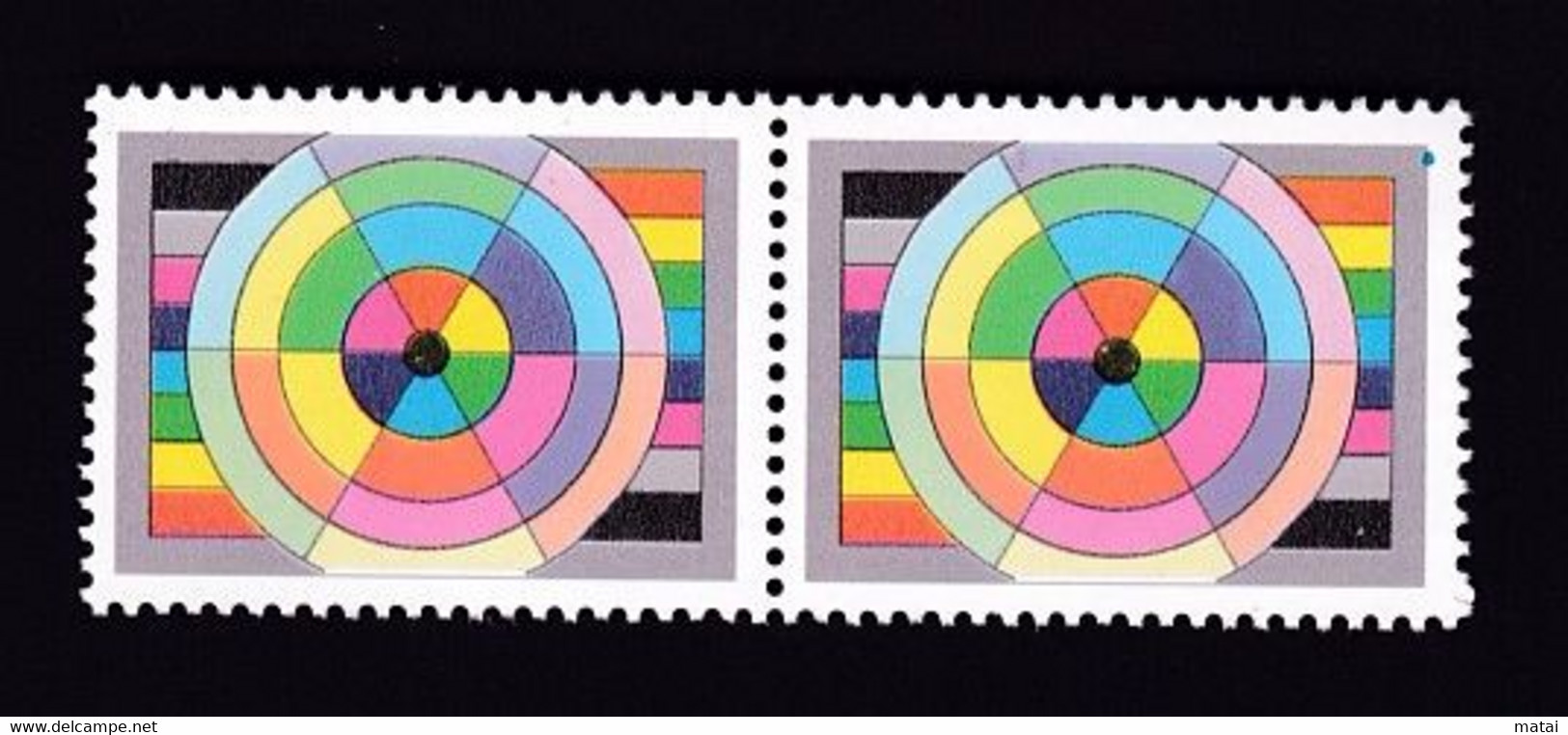 CHINA CINE CINA Stamp Factory Printed  TEST STAMP X2 - Andere & Zonder Classificatie