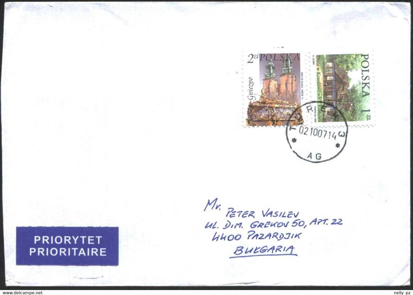 Mailed Cover With Stamps Architecture 1999 2002 From Poland - Covers & Documents