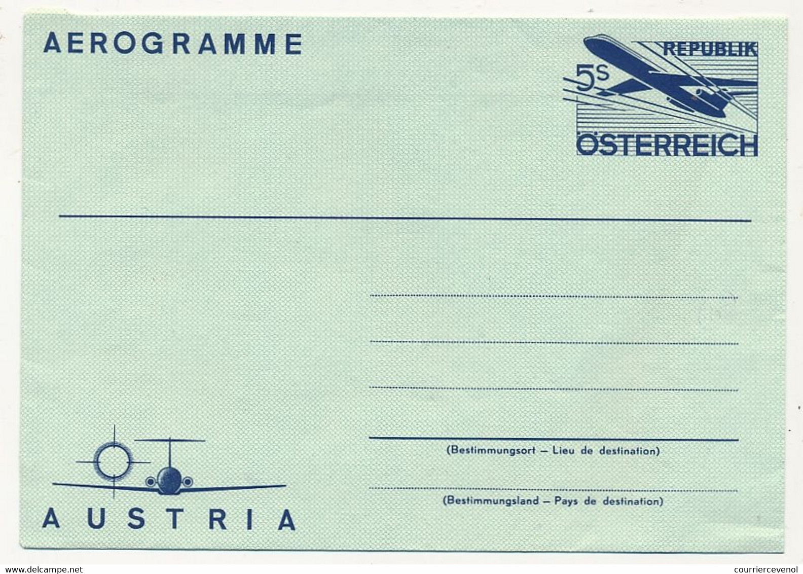 AUTRICHE - Entier Postal - AEROGRAMME 5s - Neuf - Altri & Non Classificati