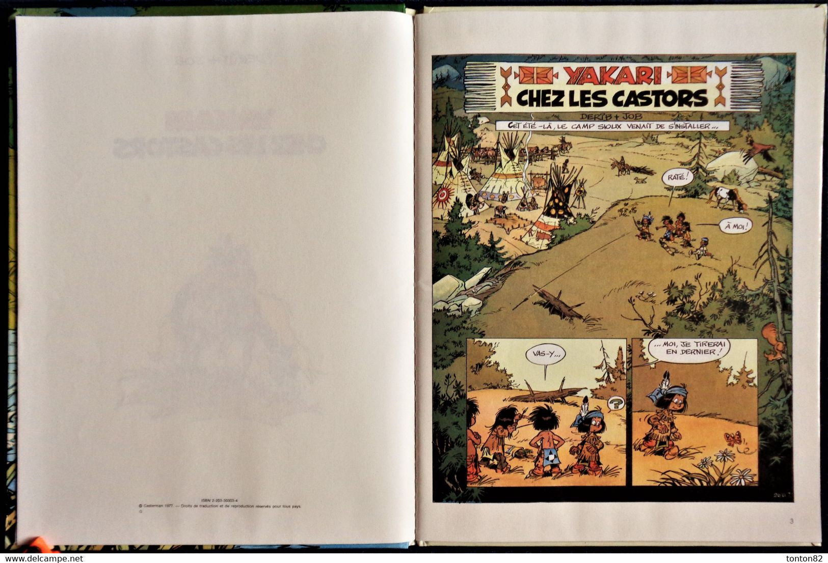 Derib + Job - YAKARI - N° 3 - Yakari Chez Les Castors - Casterman - ( 1980 ) . - Yakari