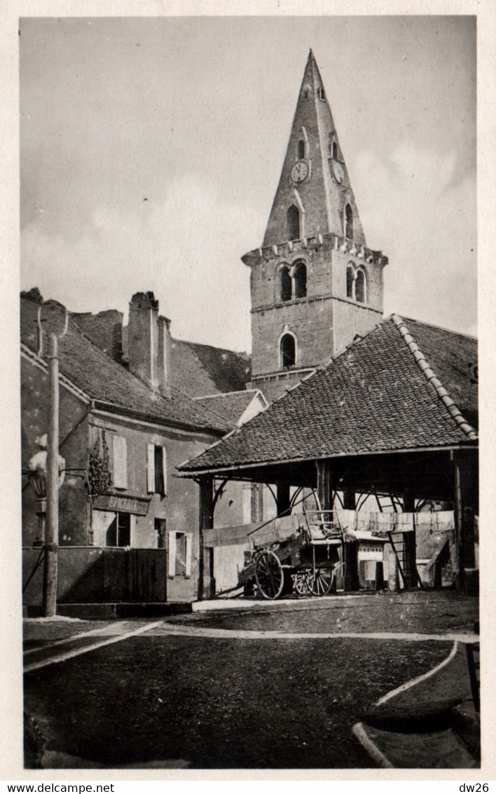 Mens (Isère) Place De La Halle Et L'Eglise - Edition Tourtet - Carte N° 35 Non Circulée - Mens