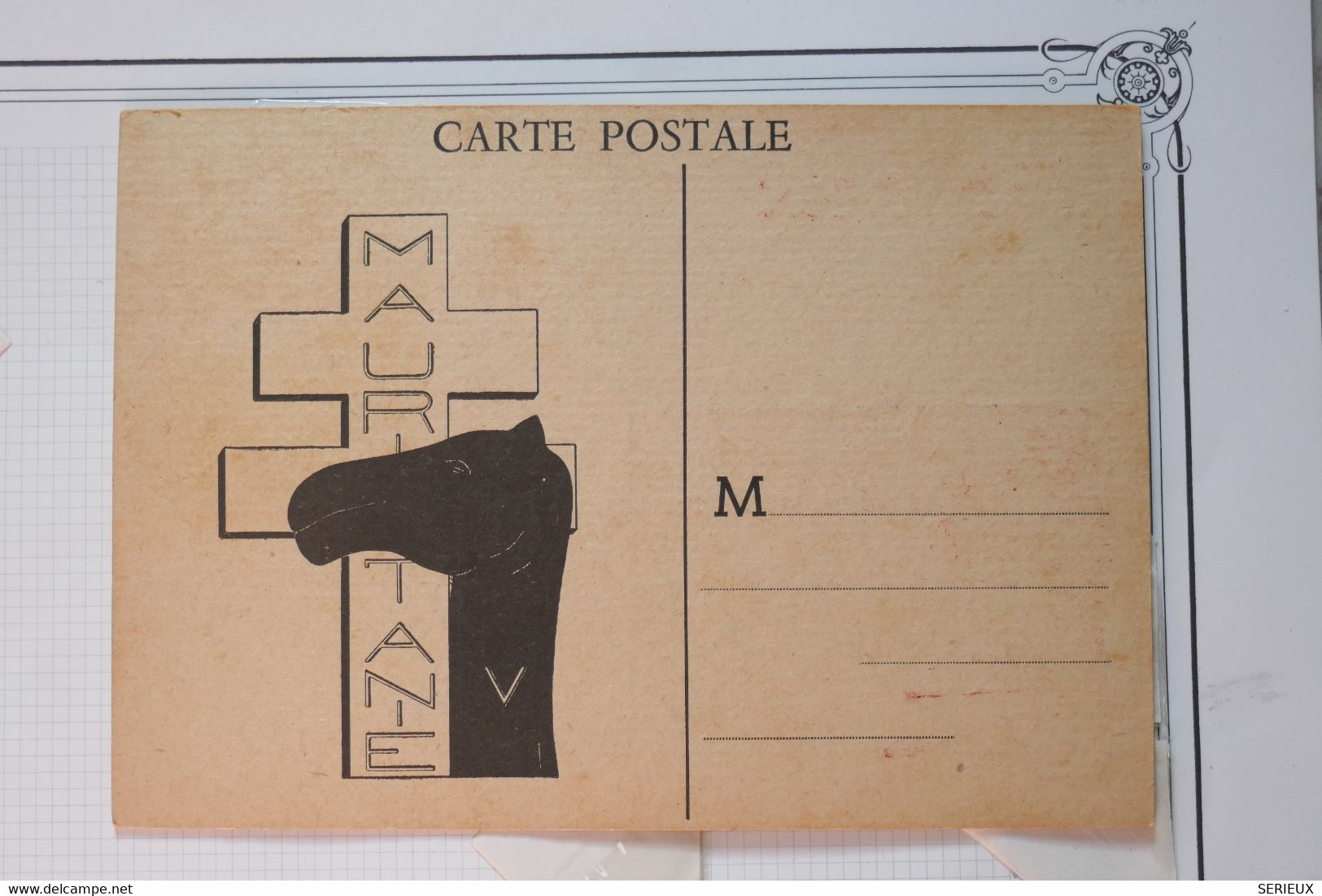 K15 MAURITANIE BELLE CARTE 1946 IER VOYAGE  ALEG POUR SAINT LOUIS  SENEGAL+ AFFRANCH. PLAISANT - Briefe U. Dokumente