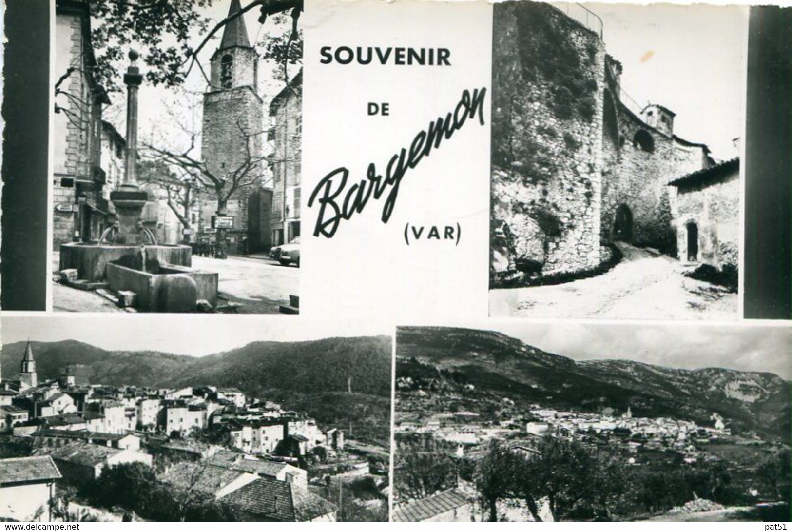 83 - Bargemon : Vues Générales, La Place Chauvier Et Les Remparts - Bargemon