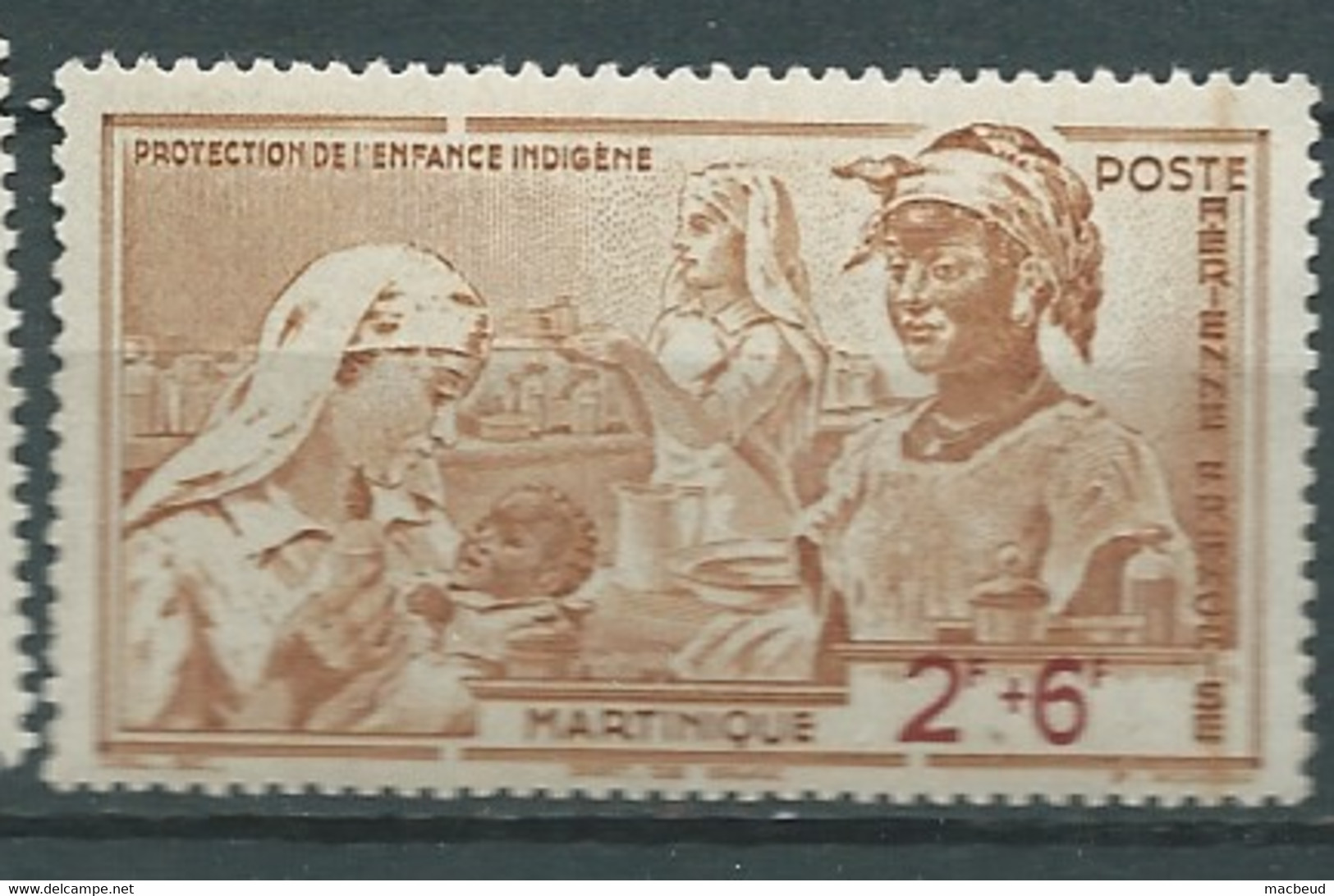 Martinique -  Aérien   -   Yvert N° 2 * *   -    Bip 11332 - Airmail