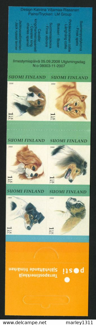 FINLANDE (2008)  Faune. Chiens. Carnet 1893 - Unused Stamps
