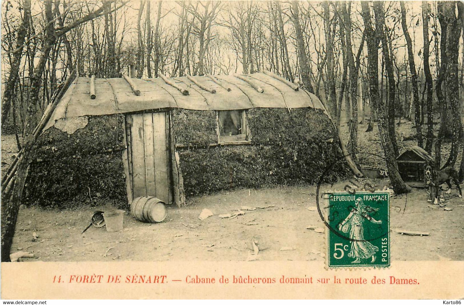 Forêt De Sénart * La Cabane De Bûcherons Donnant Sur La Route Des Dames * Métier Bois - Sénart