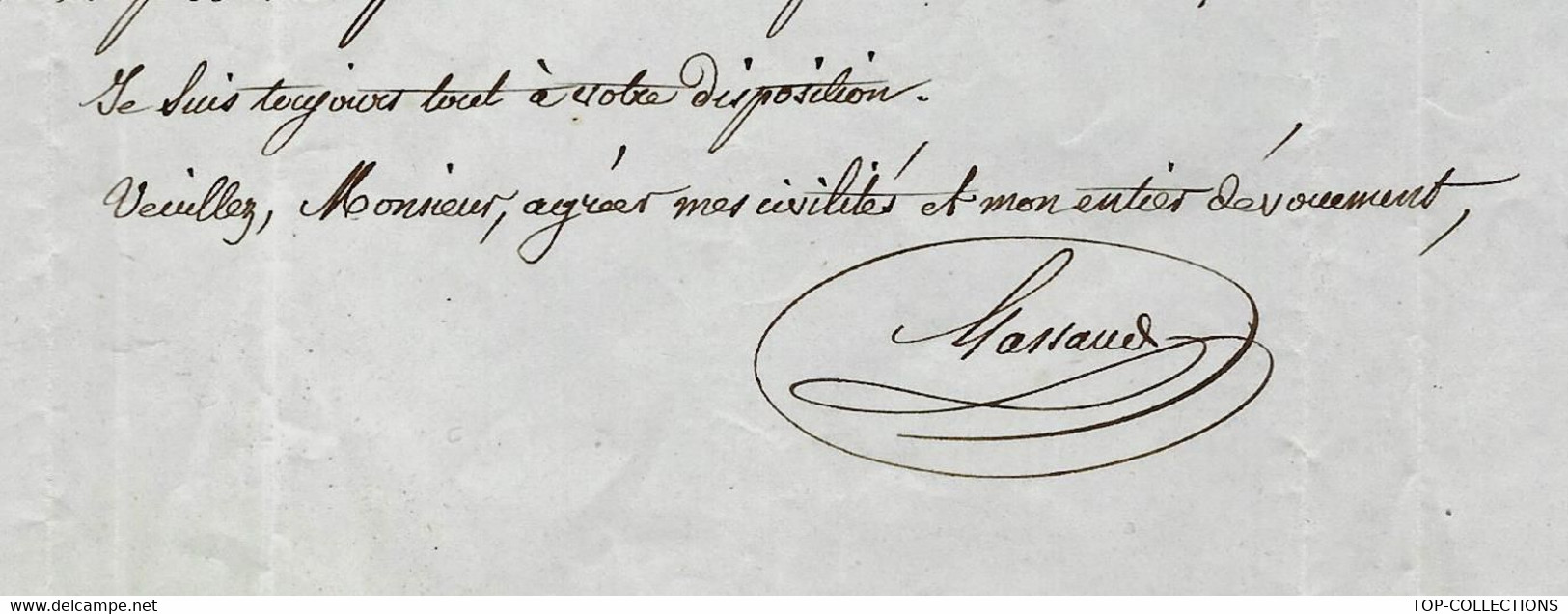 1853 VALEUR ESTIMATION DUNE MAISON à Vizille Isère Vallée De La Romanche LETTRE SIGNEE Massaud  => Bussière Grenoble - Historische Dokumente