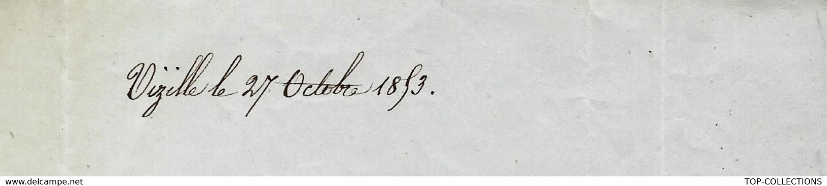 1853 VALEUR ESTIMATION DUNE MAISON à Vizille Isère Vallée De La Romanche LETTRE SIGNEE Massaud  => Bussière Grenoble - Documents Historiques