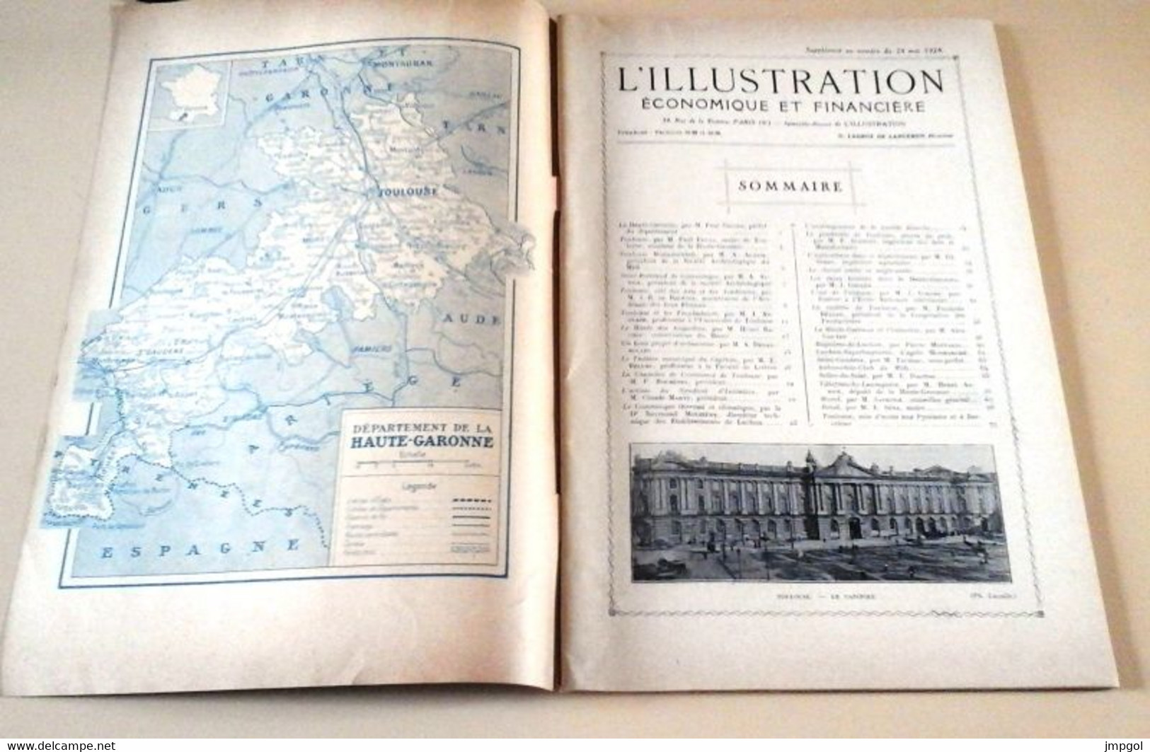 L'Illustration Economique Spécial 1924 Toulouse Haute Garonne Théâtre Capitole,Luchon Superbagnères,Revel,Muret - Midi-Pyrénées