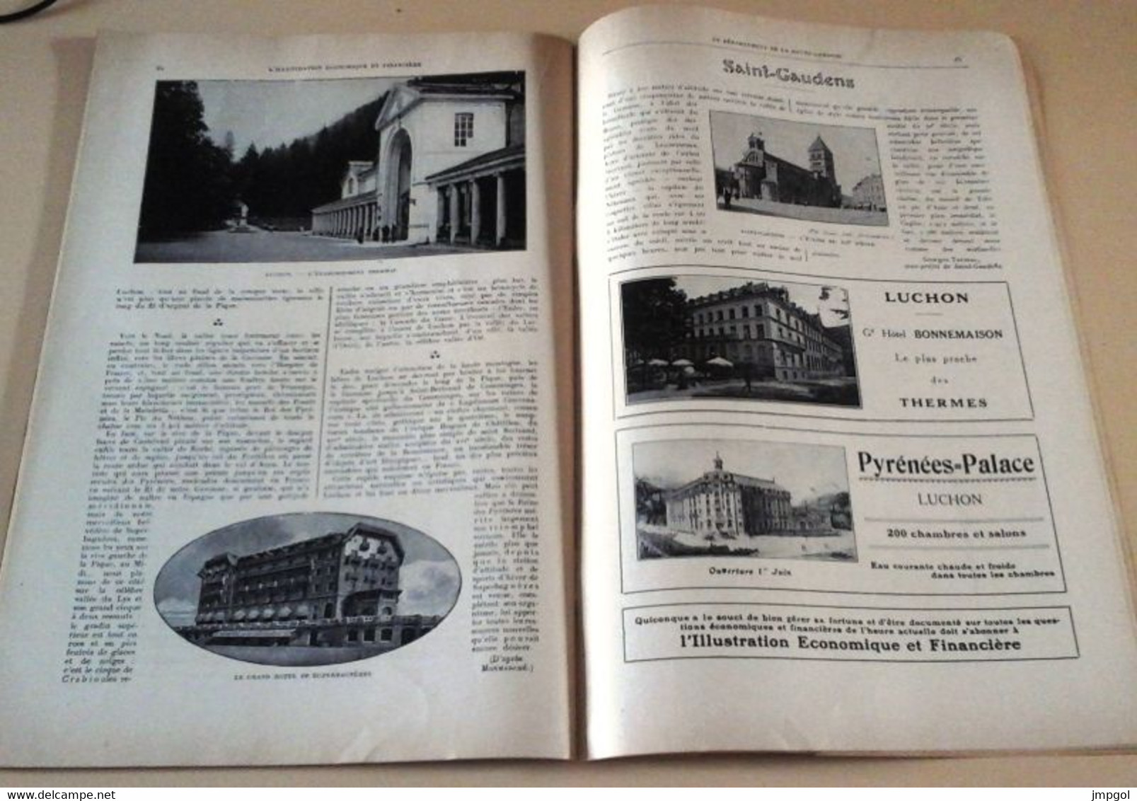 L'Illustration Economique Spécial 1924 Toulouse Haute Garonne Théâtre Capitole,Luchon Superbagnères,Revel,Muret